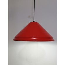 Riolight modern,vintage,retro mutfak,oda,cafe,oteller için kırrmızı 1xe27 metal sarkıt avize çap:33cm