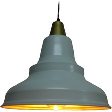 Riolight modern,rustik,vintage mutfak,oda,cafe,oteller için beyaz 1xe27 metal sarkıt avize çap:28cm