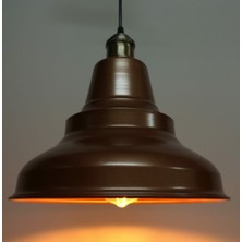 Riolight retro,modern,vintage mutfak,oda,otel,cafeler için bakır metal sarkıt avize çap:28cm