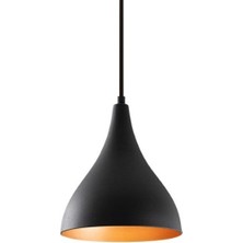 Riolight  Retro Siyah Tekli Metal Sarkıt