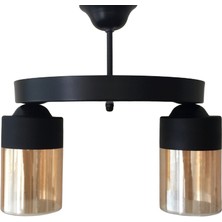 Riolight Rıolıght Retro Ikili Bal Camlı Avize Çap: 30CM