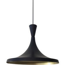 Riolight modern,rustik,vintage mutfak,oda,cafe,oteller için siyah 1xe27 metal sarkıt avize çap:36cm