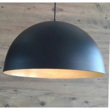Riolight Retro,rustik,modern Mutfak,cafe,bar Üstü Için siyah Tekli Metal Sarkıt Avize ÇAP:40CM