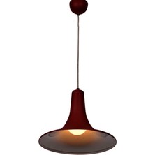 Riolight retro,modern,vintage mutfak,oda,otel,cafeler için bordo metal sarkıt avize çap:33cm