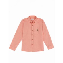 U.S. Polo Assn. Erkek Çocuk Somon Basic Gömlek 50247649-VR047