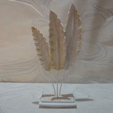 Myk Hediyelik Dekoratif 3lü Kuş Tüyü Ev ve Ofis Hediyesi