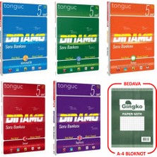 Tonguç Akademi 5. Sınıf Dinamo Matematik Fen Türkçe Sosyal İngilizce Soru Bankası Seti 2025 + Defter