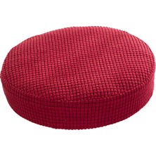 Newdv Sıkı Tabure Kapak Dia 28-38 cm Toz Geçirmez Yıkanabilir Koltuk Kapağı Otel Kullanımı Kırmızı (Yurt Dışından)
