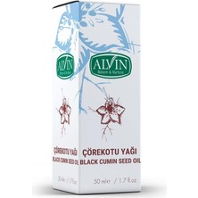 Alvin Çörekotu Yağı, Soğuk Sıkım, Doğal, Yüksek Timokinon, 50 ml