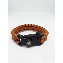 Karışık Renkli Paracord Survival Bileklik (Bıçak, Pusula, Ateş Başlatıcı Magnezyum ve Ikaz Düdüğü)