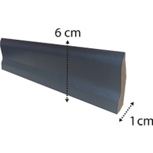 Agk Verissimo Columba Siyah Mdf Süpürgelik 6 cm