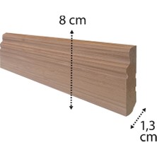 Verissimo Stella Lake PVC Kaplı Süpürgelik 8 cm