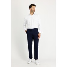 Kiğılı Slim Fit Klasik Keten Pantolon