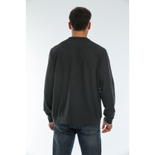 Superlife Süperlife Bisiklet Yaka Baskılı Sweatshirt SPR22SW131