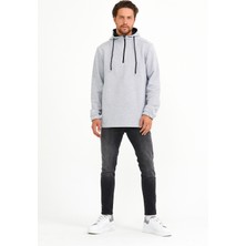 Superlife Süperlife Kapşonlu Yarım Fermuarlı Sweat SPR22SW170