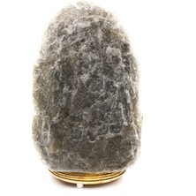 Midilife Naturel Gri Kil El Oyması Açma Kapama Düğmeli 4-5 kg Tuz Lambası Doğal Abajur Lamba