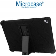 Microcase iPad 9.nesil 2021 10.2 Inch Standlı Silikon Kılıf - Siyah