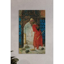 Begoloni Doğal Taş Tablo Kaplumbağa Terbiyecisi - Duvar Dekoru 30X50CM