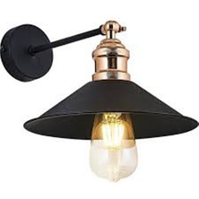 Riolight Rıolıght Mafsallı Siyah Aplik Çap: 23CM