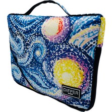 Differ Studio 10'' & 11'' Inç Van Gogh Desenli Su Geçirmez Unisex Ipad/tablet Çantası/kılıfı