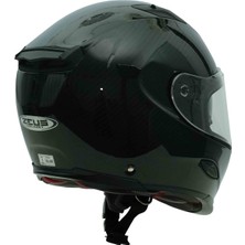 Zeus ZS-1800B Parlak Karbon Kapalı Kask