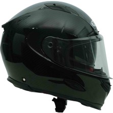 Zeus ZS-1800B Parlak Karbon Kapalı Kask