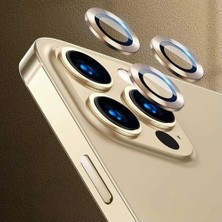 Hepsi Aksesuar Apple iPhone 13 Pro/13 Promax Uyumlu Kamera Lens Koruyucu Yuvarlak Temperli Cam Koruma