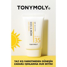 Tonymoly Güneş Kremi UV Master Kids N Mom Yatıştırıcı Meyve ve Çiçek Özlü 50+ PA+++ 45ml