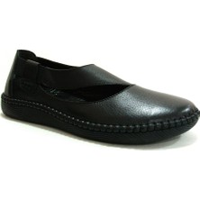 Burç Siyah Loafer Hakiki Deri Anatomik Ayakkabı