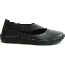 Burç Siyah Loafer Hakiki Deri Anatomik Ayakkabı