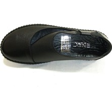 Burç Siyah Loafer Hakiki Deri Anatomik Ayakkabı