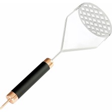 Megaw Lüx Metal Siyah Bronz Patates Ezici