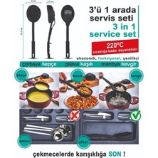 Megaw 3’ü 1 Arada Servis Seti Kepçe Kaşık Kevgir