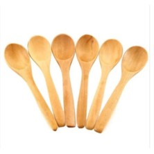 Megaw 6 Adet Ahşap Küçük Tahta KAŞIK-17CM