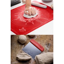 Megaw Silikon Hamur Açma Matı & Çelik Hamur Spatula