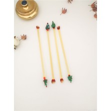 Megaw Çam Ağacı Kokteyl Karıştırma Çubuğu 4'lü Takım