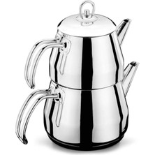 Megaw Piramit Çaydanlık Küçük Boy Metal Kulp