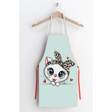 Ayshomemint Kedi Desen Mutfakönlüğü