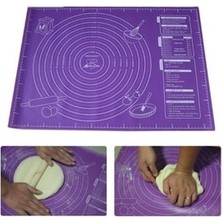 Megaw Mor Silikon Hamur Açma Matı 45X60 cm