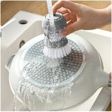 Megaw Soap Dispenser Kitchen Brush Sıvı Deterjan Hazneli Bulaşık Fırçası ve Stand