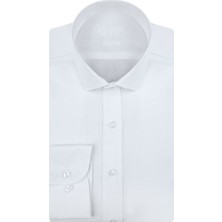 Süvari GM1007100435 Klasik Yaka Slim Fit Düz Mavi Erkek Gömlek