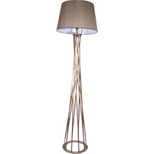 Mylights  Bronz Eskitme Boyalı Lambader Köşe Lambası