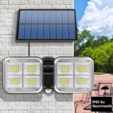 Duhaline Solar LED Hareket Sensörlü  Bahçe Aydınlatması Su Geçirmez 120 Ledli Güneş Enerjili Lamba