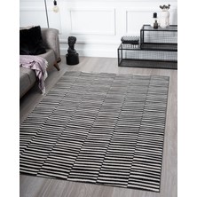 Home Dream Lykia Siyah Beyaz Modern Halı LYK004