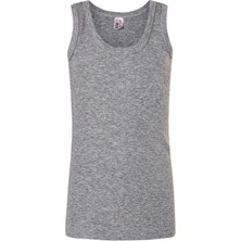 Namaldı 4 Adet Gri Renk Ribana Çocuk Atlet