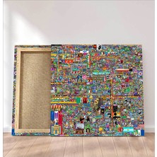 Stella Store Piksel Savaşları Reddit R/place Kanvas Tablo 2022