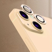 Hepsi Aksesuar Apple iPhone 13 / 13 Mini Uyumlu Kamera Lens Koruyucu Yuvarlak Temperli Cam Koruma