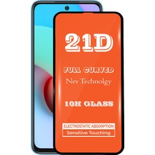 Kzy Xiaomi Redmi Redmi 10 Tam Kaplayan 21D Temperli Ekran Koruyucu Cam