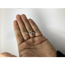 Rupen Kraft 925 Ayar  Haç Şans Kolyesi ( 45 cm )