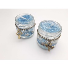 Be Beauty Cam Göbeği  Simli Kavanoz Mum (2 Adet)